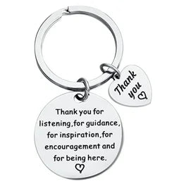 ‘Thank you for listening etc…’ Keyring