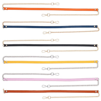 Bag Straps — Leatherette + Gold Chain
