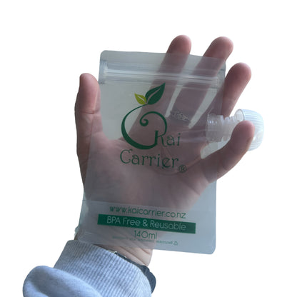 Kai Carrier 140ml Pouch — Feeding Tube Attachment Version