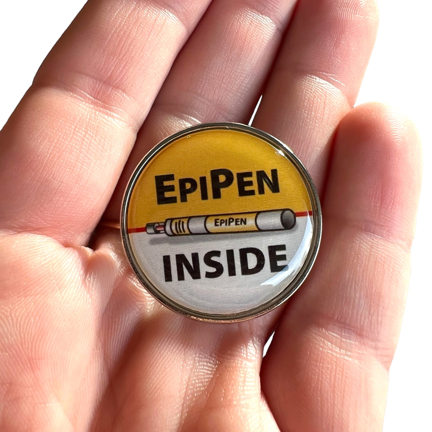 Pin — ‘EpiPen Inside’ Alert