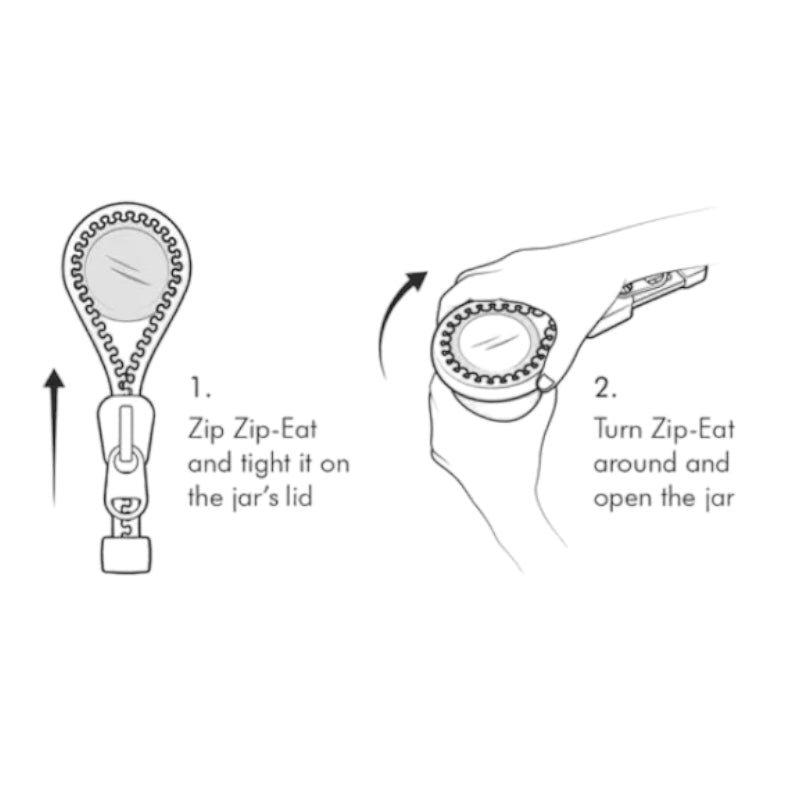 Zipper Jar + Lid Opener