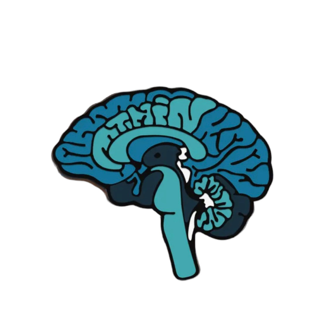 Pin — ‘Brain’ (blue)