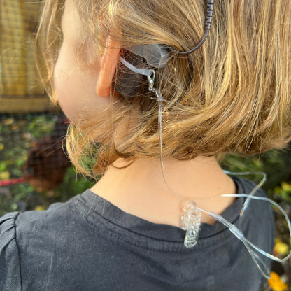 Hearing Aid Safety Clips — Transparent Hearing Aids SPIRIT SPARKPLUGS   