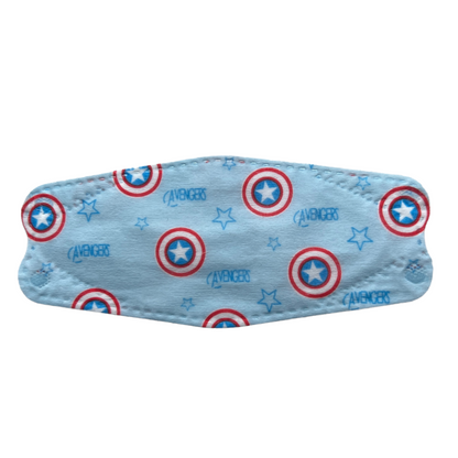 Three Panel Disposable Kids Masks Superhero Masks SPIRIT SPARKPLUGS   