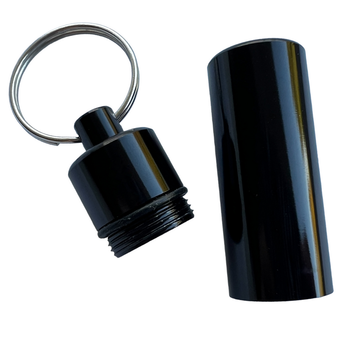 Keyring — Squared Waterproof Aluminium Pill Box