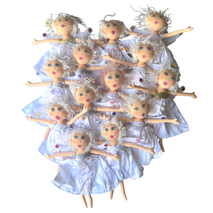 Hanging Christmas Angel Dolls