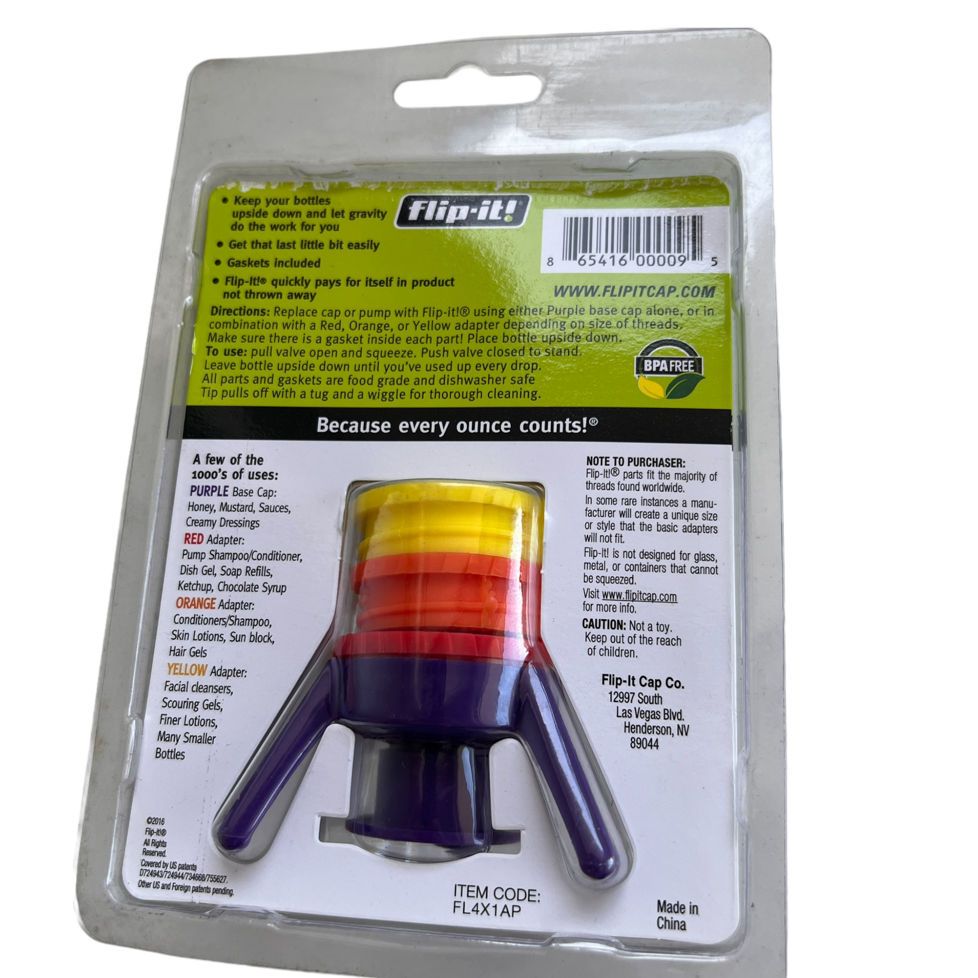 ‘Flip It’ Bottle Drain  SPIRIT SPARKPLUGS   