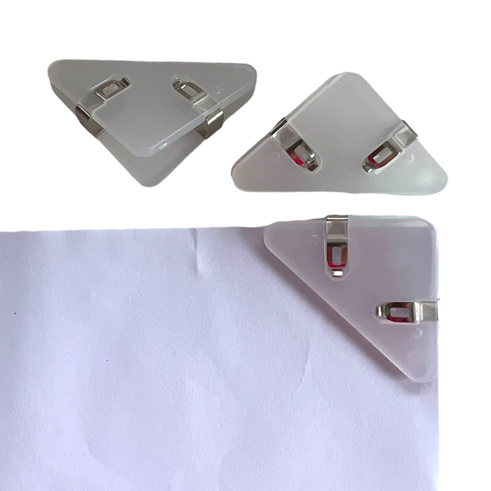 Stationary — corner pages clamp