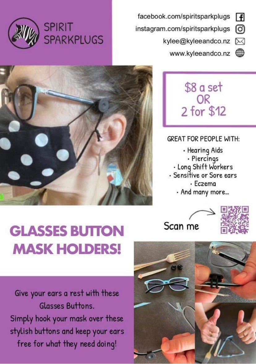 Glasses Button — Mask Accessory Mask SPIRIT SPARKPLUGS   