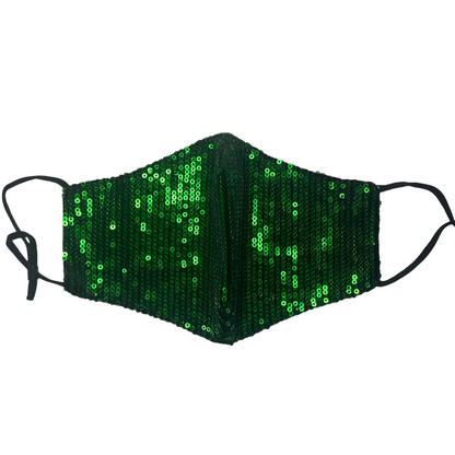 Adult Reusable Fabric Sequin Mask Mask SPIRIT SPARKPLUGS   