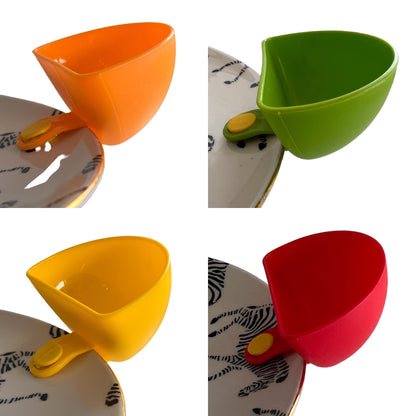 Clip On Sauce Bowl  SPIRIT SPARKPLUGS Assorted 4 Pack  