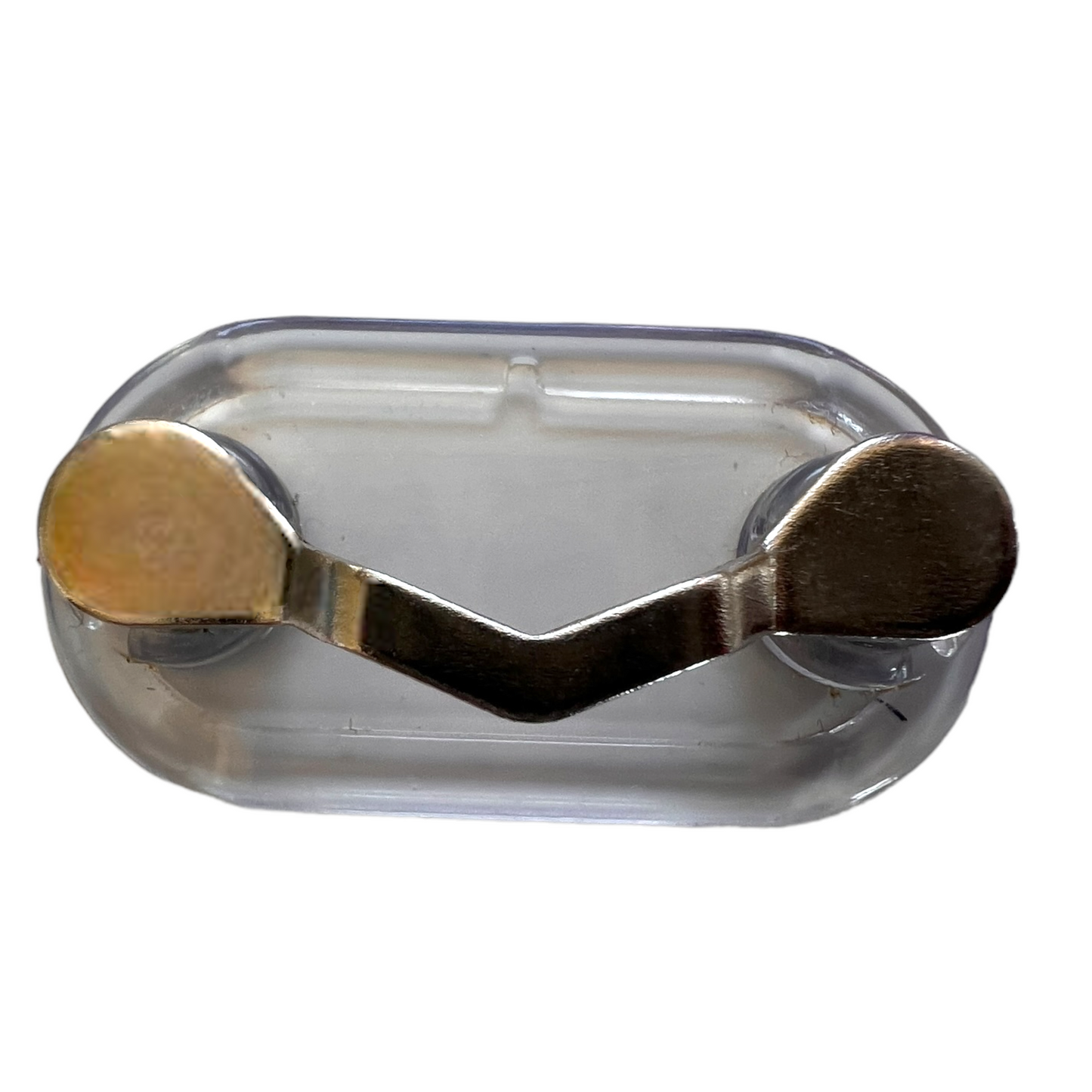 💡🍦📸 Magnetic Glasses Clip  SPIRIT SPARKPLUGS Silver + Transparent  
