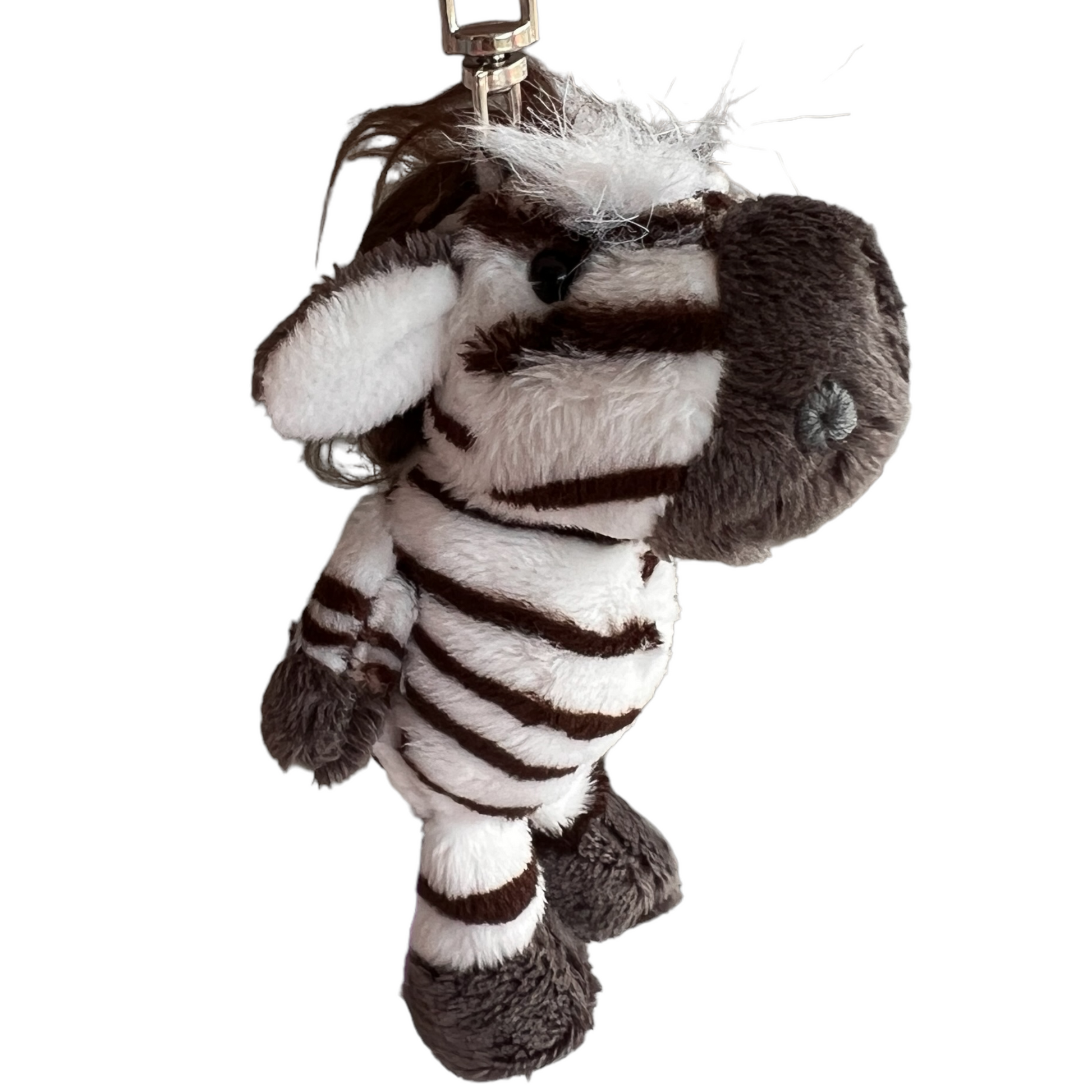 Plush Keyring — Zebra Keychains SPIRIT SPARKPLUGS   