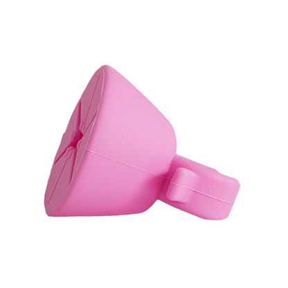 Vinyl Waste Collector / Wearable Nail Polish Bottle / Art Bin Health & Beauty SPIRIT SPARKPLUGS Pink  