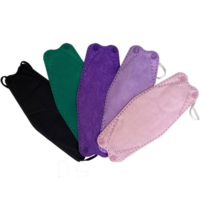 Three Panel Disposable Kids Masks Colored