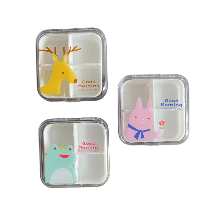 Travel Medication Container - 4 compartment