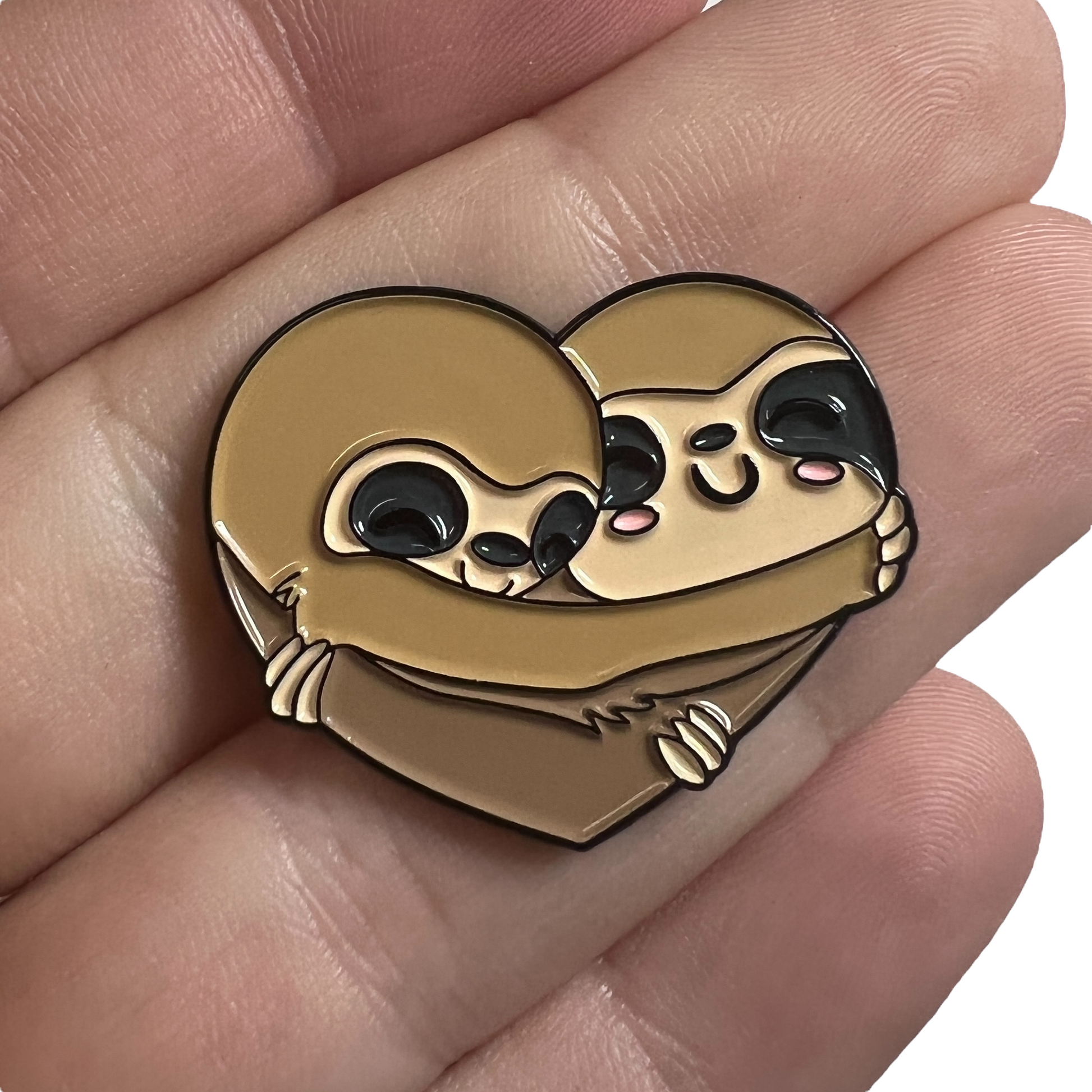 Pin — 'Sloths Heart'  SPIRIT SPARKPLUGS Sloths Love  