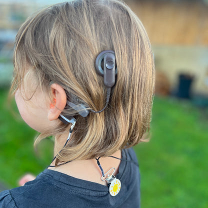 Hearing Aid Safety Clips — Transparent Hearing Aids SPIRIT SPARKPLUGS   